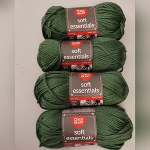 4 Brand New Red Heart Soft Essentials Yarn Pack